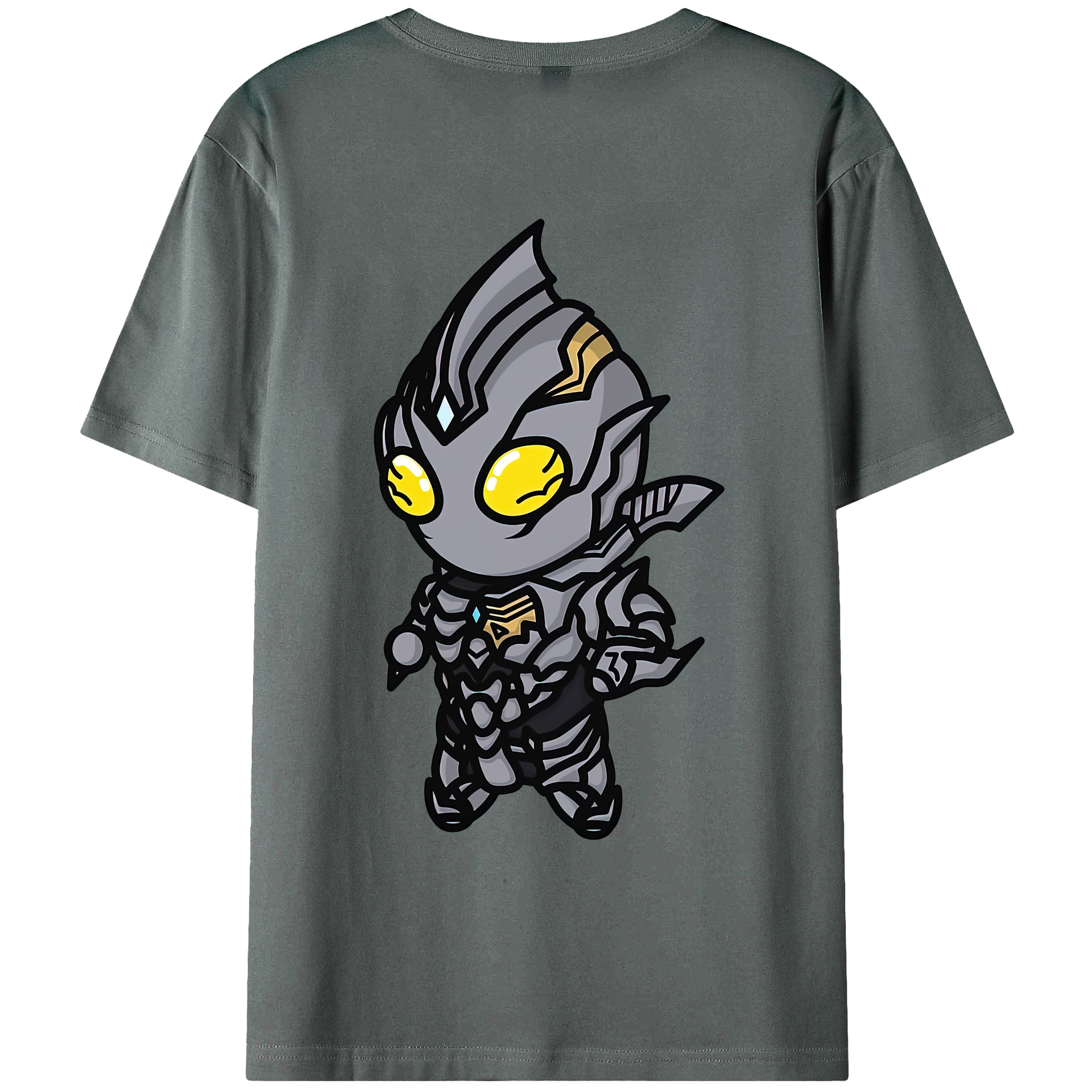 （画像用） ウルトラマン Ultraman 綿100％ メンズ半袖Tシャツ（バックプリント） 通気性